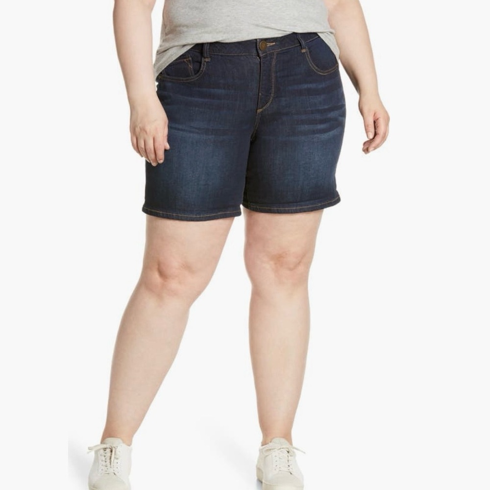 NWT Wit & Wisdom 'Ab'Solution Denim Shorts Size 14W